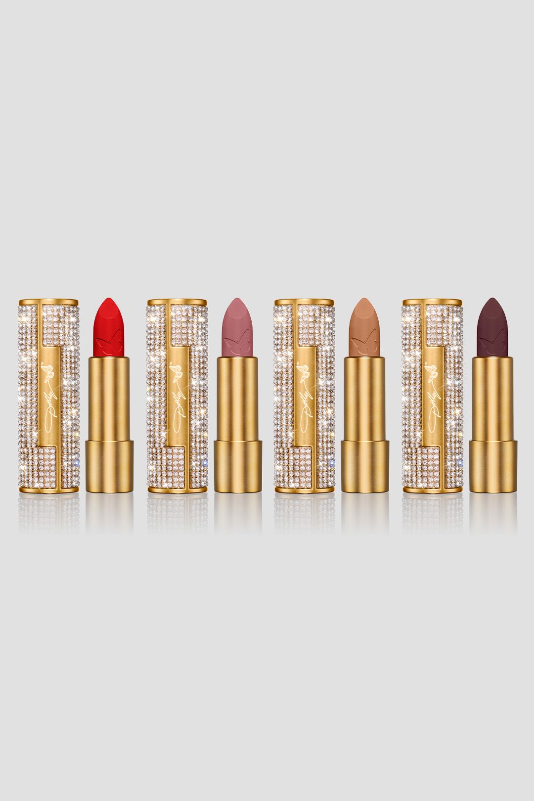 LIPSTICK BUNDLE: JOLENE RED, VELVET ROSE, BIRTHDAY SUIT & HONEY PLUM