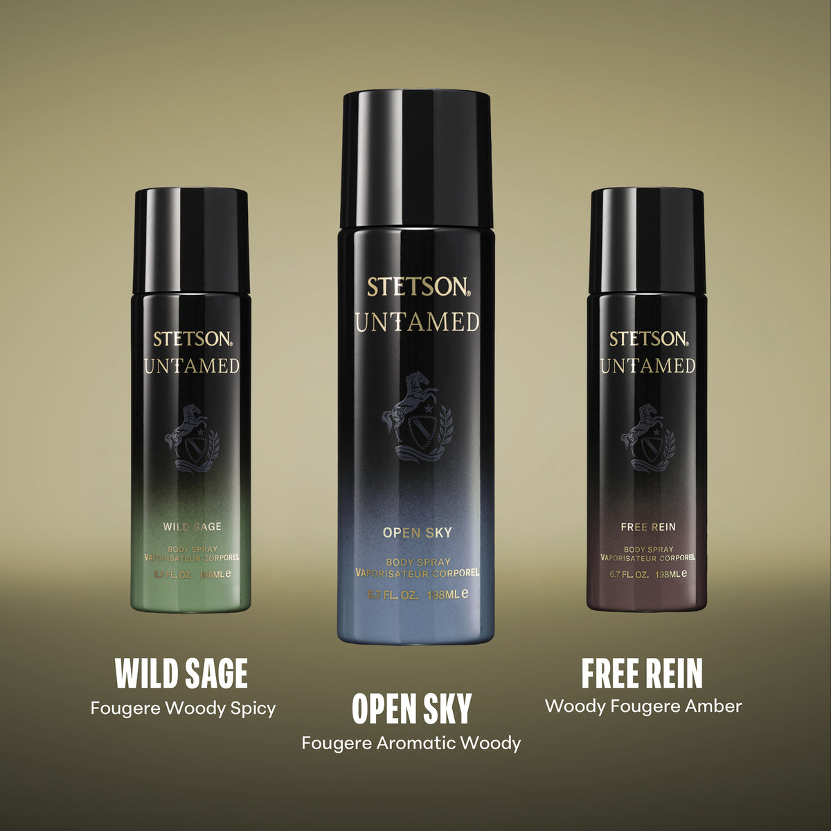 STETSON UNTAMED: WILD SAGE BODY SPRAY