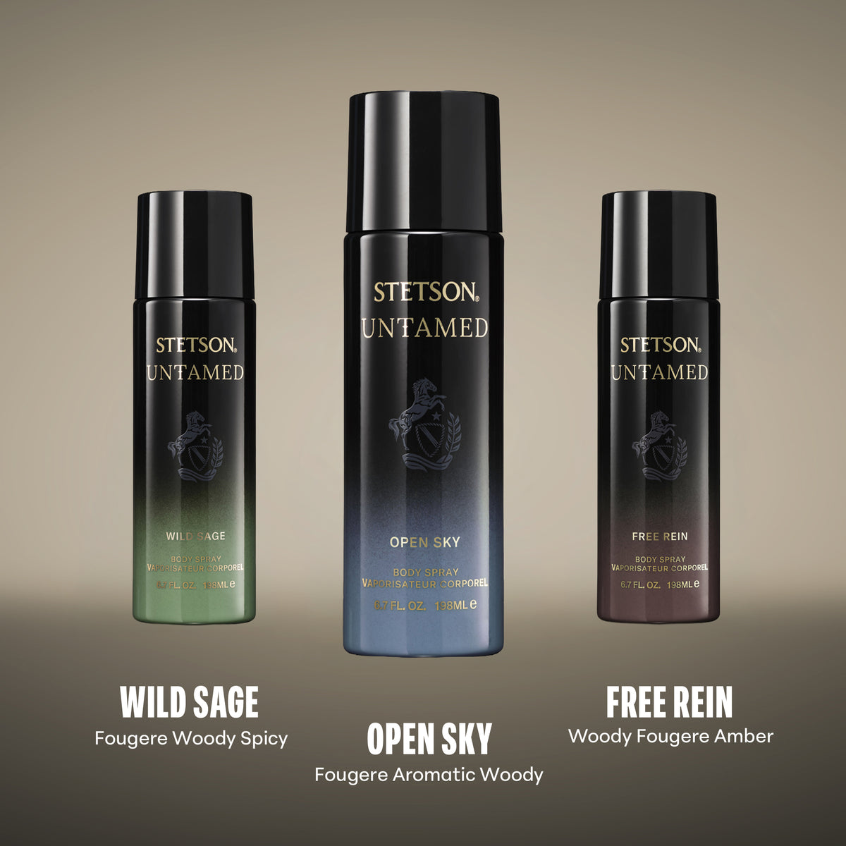 STETSON UNTAMED: FREE REIN BODY SPRAY