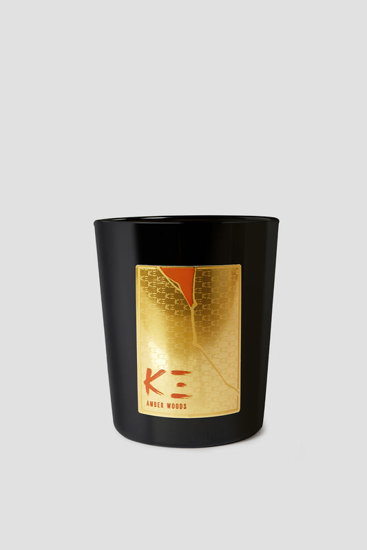 Amber Wood Scented Candle