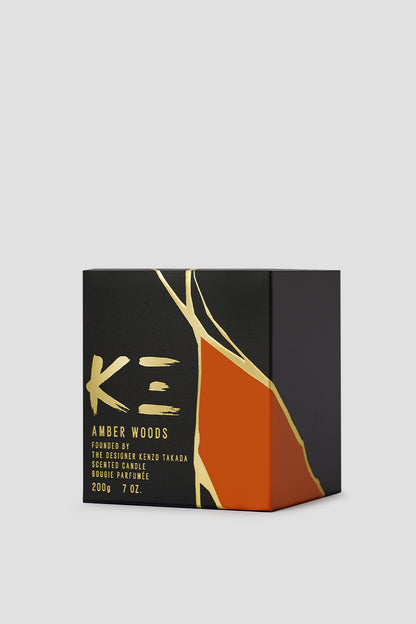 Amber Wood Scented Candle