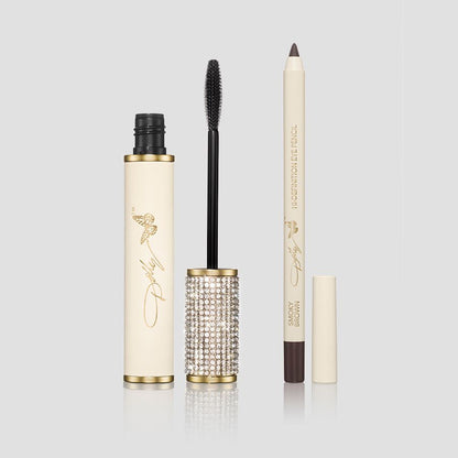 SMOKY EYE BUNDLE: DOLLY-EYES MASCARA IN JET BLACK & HI-DEFINITION EYE PENCIL IN SMOKY BROWN