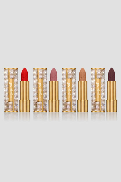 LIPSTICK BUNDLE: JOLENE RED, VELVET ROSE, BIRTHDAY SUIT & HONEY PLUM