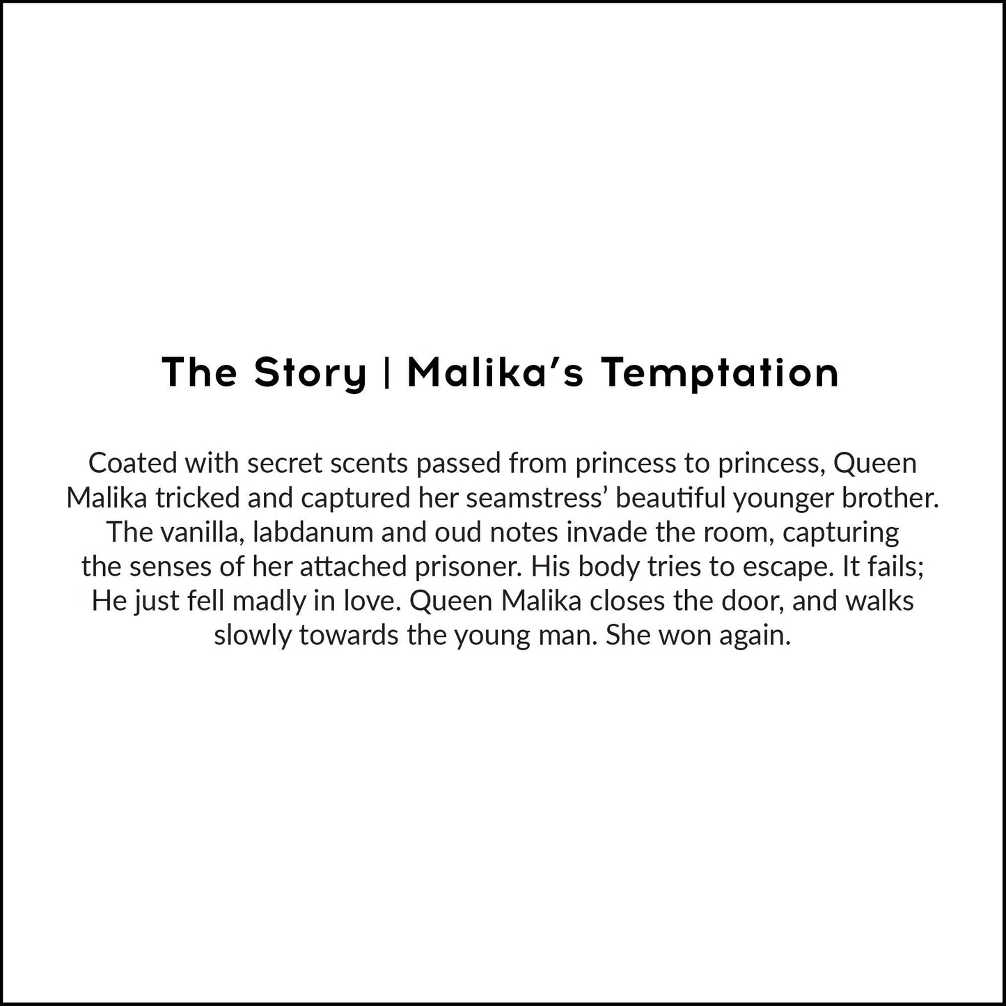 MALIKA'S TEMPTATION - SCENT BEAUTY